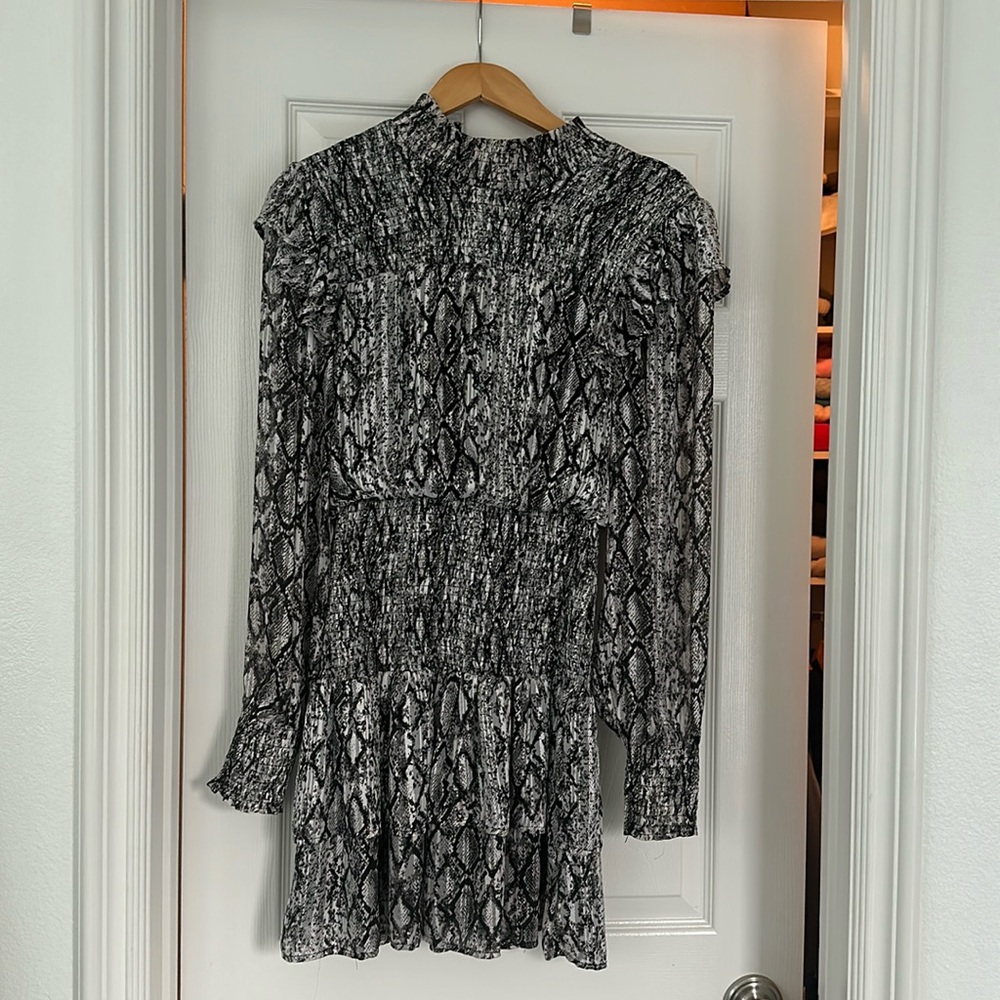 Like new long sleeve dress, above the knees.